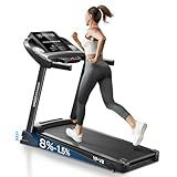 Treadmills for Home Use, Walking Pad Treadmill with Incline, Auto Foldable Treadmills for Home, 8.0 MPH Running Treadmill with Bluetooth Enabled, 300 lbs User Capacity