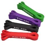 LEEKEY Pull Up Assistance Bands, Resistance Bands for Exercise, 4-Pack