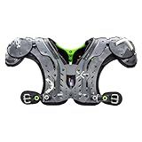 XTECH X2 Football Shoulder Pads - Best Configuration for WR, DB, 3rd Down RB, Mobile QB - Advanced Lightweight Pad for Adult Mens and High School Players(Super Skill, Small: 17-18""), Grey
