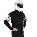 RaceQuip Racing Driver Fire Suit Jacket Multi Layer SFI 3.2A/ 5 Black Medium 121003