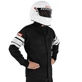 RaceQuip Racing Driver Fire Suit Jacket Multi Layer SFI 3.2A/ 5 Black Medium 121003