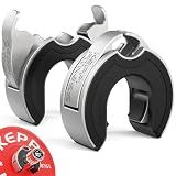 Keppi Fitness Barbell Clamps 2 Inch, Open Collar Magnetic Aluminum for Gym | Aircraft-Grade Aluminum Shell with Side & Inner Rubber Protection, 1s Lock & Remove, Strong Magnetic Hold for Secure Storage