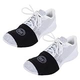 THE DANCESOCKS - Made in USA Over Sneaker Socks for Dance, Smooth Floors (Black - 2 Pairs)