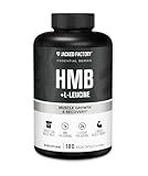 Jacked Factory HMB + Leucine Capsules - L-Leucine 2g, HMB 1g - Stimulate Muscle Growth, Protect Lean Muscle Mass, and Improve Athletic Performance - 180 Capsules