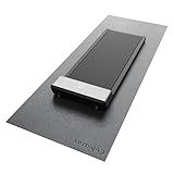 Cybstrax Treadmill Mat, Bike Trainer Mat for Stationary Spin Bike, 96" x 36" Non Slip Exercise Equipment Mat for Bike, Treadmill, Elliptical, Yoga - Workout Floor Protector for Carpet Or Hardwood