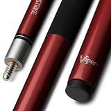 Viper by GLD Products Graphstrike 58" 2-Piece Pool Cue, Maroon, 19 Oz