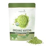 MatchAiA Organic Matcha Green Tea Powder - Premium Culinary Grade, USDA Certified, 100% Pure - Perfect for Lattes, Smoothies, Desserts and Baking - Sugar Free, Gluten Free (60g / 2.1oz Pouch)