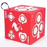Kalkal Archery Target, 6 Side Foam Archery Target Block with Carry Handle, Easy Arrow Removal, Lightweight Poker Archery Targets for Backyard Practice