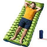 Oramoose 4in Ultralight Camping Sleeping Pad with Pillow and Foot Pump