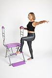 Life's A Beach Pilates PRO Chair Max with Sculpting Handles | Reformer & Chair for Home Workouts | Shape & Tone | Adjustable Resistance (Purple)