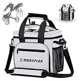 MORXPLOR Golf Cart Cooler with Magnetic Lid 12-Can Insulated Soft Cooler Bag Collapsible for Golf Cart,Golf Accessories,Lunch Camping Cooler Insulated Lunch Bag with Adjustable Shoulder Strap