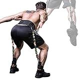 INNSTAR Vertical Jump Trainer for Volleyball Basketball Home Gym, Vertimax Jump Machine Resistance Bands, Easy to Carry, Adjustable Jump Training Equipment (Camouflage 90Lbs)