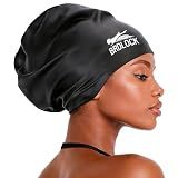 BRDLOCK Extra Large Swim Cap for Long Hair Braids Swimming Cap Adult Women
