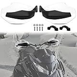 SAUTVS Transparent Handguards Protector Wind Deflector for Ski-Doo REV Gen5 / Gen4 / XS/XM/XP/XR/XU Models, Plastic Hand Guards Handlebar Air Deflectors, 2PCS, Replace #‎860200789