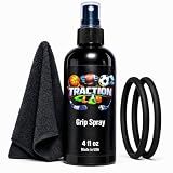 Traction Lab™ 3-in-1 Grip Spray Bundle with Towel & Patella Band | Basketball Shoe Grip Spray, Football Glove Grip Spray & All-Sport Grip Restorer & Enhancer for Soccer, Volleyball & Golf