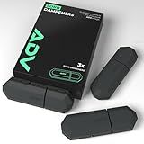 ADV Tennis Dampener with Custom Feel, Racket Shock Absorber to Reduce Vibration and Stay on The Racket, Engineered Poly-Silicone Tennis Racket Dampener, Black, Sorb 3-Pack…