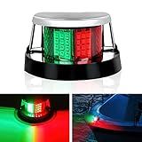 Nilight Marine Boat Navigation Light 24LED Red Green LED Port Starboard Signals Bow Lights 12V Waterproof for Skeeter Yacht Pontoon Speedboat Sailboats Fishing Boats