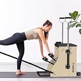 PAETA Pilates Chair,Pilates Combo Chair,Wunda Chair with Resistance Bands, Handles, and Split Pedals, Professional Yoga Chair Pilates Machine for Home and Studio Use, Extra Large