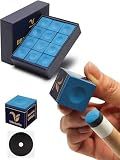 VIBRANTIA Pro Billiard Pool Cue Chalk 12 Cubes Low Dust for Snooker 8-Ball