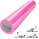 Yes4All Medium Firm PE Foam Rollers for Yoga & Pilates, Available in 12, 18, 24, 36 inch, Two-Layer PE Yoga Roller for Massage