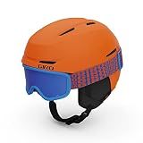 Giro Spur Kids Snow Helmet Goggle Combo - (Combo) Matte Bright Orange - Size X-Small