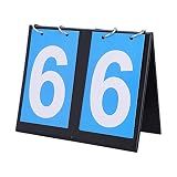Astibym Portable Flipper up, 2/3/4 Digit Portable Flip Sports Scoreboard Score Counter for Table Tennis Basketball(Two Scoreboard)