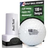 Ball Tatt - USA Flag Golf Ball Stamp, Golf Ball Stamper, Self-Inking Golf Ball Stamp Markers, Reusable Golf Ball Marking Tool to Identify Golf Balls, Golfer Gift Golfing Accessories