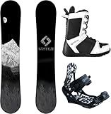 System MTN and APX Complete Men's Snowboard Package (144 cm, Boot Size 8)