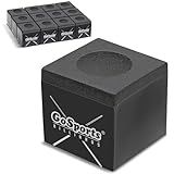 GoSports Premium Pool Cue Chalk Cube 12 Pack - Black Billiards Pool Stick Chalk
