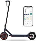 MAXSHOT Electric Scooter for Adults, 8.5/10/14" Tires, 19/22Mph, 350W/500W Motor, 21-28 Miles Range, Folding E-Scooter with Dual Suspension,APP Control