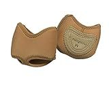 missfiona Women's Neoprene Half Sole Dance Paws Forefoot Pad Half Lyrical Shoes(L, Nude)