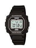 Casio Men's F108WH Illuminator Collection Black Resin Strap Digital Watch