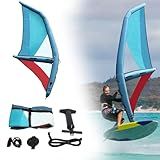 SHOUMANUAL Professional Inflatable Sail, Oxford Cloth Windsurf Sail 45.21ft² Sail Area, 360° Base Rotation with Inflatable Pump for Paddle Board