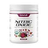 Snap Supplements Organic Beet Root Powder Nitric Oxide Supplement for Men & Women, Red Spinach & Pomegranate, Supports Healthy Energy & Blood Pressure Already in Normal Range, 30 Servings, Mixed Berry