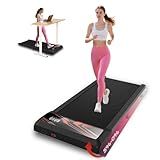 Walking Pad Treadmill, Under Desk Walking Mat with Incline for Home and Office, 2.5HP Low Noise Treadmill with Remote Control, Compact Design Walking Jogging Running Machine