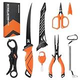 KastKing SteelStream 6pc Fishing Tool Kit, Fishing Gear