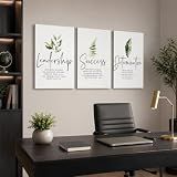 RIBNTAK Motivational Office Wall Decor, Inspirational Canvas Wall Art