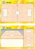ETISPORT Roller Hockey Coach Tactical Board. Double-Sided, Suitable for Dry Erase Marker. Personalized with Color, Crest or Logo, Name, and Club. (Standard)