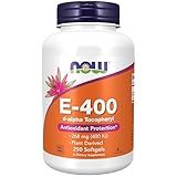 NOW Foods Supplements, Vitamin E-400 IU, D-Alpha Tocopheryl, Antioxidant Protection*, 250 Softgels