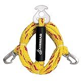Airhead Heavy Duty Tow Harness for 1-4 Rider Towable Tubes, Water Skis, Wakesurf Boards and Wakeboards, 12-Feet,Black