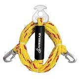 Airhead Heavy Duty Tow Harness for 1-4 Rider Towable Tubes, Water Skis, Wakesurf Boards and Wakeboards, 12-Feet,Black