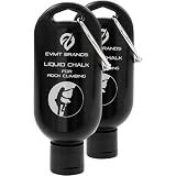 EVMT Liquid Chalk 2 Pack – Rock Climbing Chalk for Bouldering & Lifting | Climbing Grip Chalk for Indoor Climbing Gym & Outdoor Crag – Gentle on Skin, Mess-Free, Quick-Dry – 2 x 2 oz