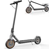 Sigravy Electric Scooter for Adults, Folding Commuter Kids E-Scooter, 350W Motor, 8.5” Tires, 16–19 MPH, 19–21Miles Range, Dual Brake, App Control, Lightweight Scooter for Teens, 281Wh, Orange Gray