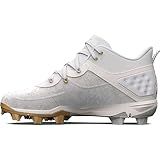 Under Armour Men's Harper 8 Mid RM, (100) White/White/Metallic Gold, 12, US