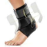 BraceUP Ankle Brace - Relieve Pain, Enhance Stability for Foot Pain, Sprained Ankle, Achilles Tendonitis, Men and Women (Black)