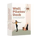 Wall Pilates Workout Cards for Women – 76 Large Hand-Drawn Exercises with Step-by-Step Guides & Mindful Affirmations – Unique Home Pilates Gift Deck