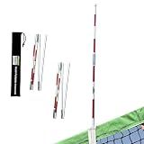BOARDEE Multi-Foldable Volleyball Antenna Set – Portable Fiberglass Net Antennas for Indoor & Beach Volleyball – Regulation Referee Equipment – Travel-Friendly