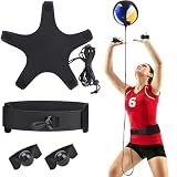 Volleyball Spike Trainer, Solo Practice Resistance Band with Ball Holder