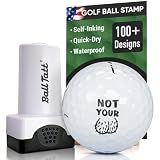 Ball Tatt - Golf Ball Stamp - Self-Inking Marker - Quick-Dry Permanent Marking Tool, No Leaks or Refills, Reusable & Waterproof Golfing Stamper - Ideal Gift for Golfers, Dads, Men (Not Your Ball)