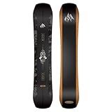 JONES - Men's Mountain Twin Pro, Snowboards Directional All Mountain, Ideal for slashing, jibbing and Jumping , Size 160 , Color Black